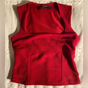 Silence + Noise Vibrant Red Tank Top